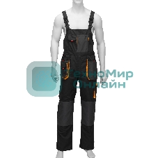 Полукомбинезон профессиональный рабочий Denzel 65% полиэстер 35% хлопок, L