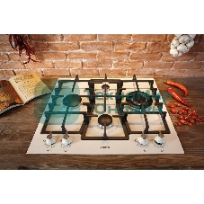 Газовая варочная панель Gorenje GW6D42CLI слоновая кость