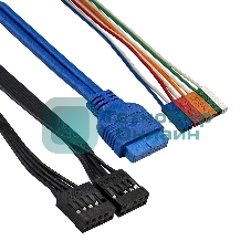 Компьютерный корпус Minitower ExeGate MA-372UX Black, mATX UN350, 120мм 2*USB+2*USB3.0, Audio