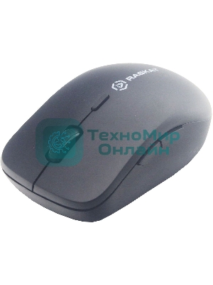 Мышь беспроводная Raskat M006W черный, 1600 dpi, радиоканал, USB, кнопки - 6