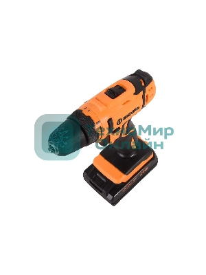 Дрель-шуруповерт Вихрь ДА-24Л-2к, 24 В, 2 Ач, 40 Нм, щеточный