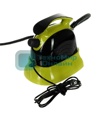 Пароочиститель напольный Kitfort КТ-9102-2 черный/салатовый