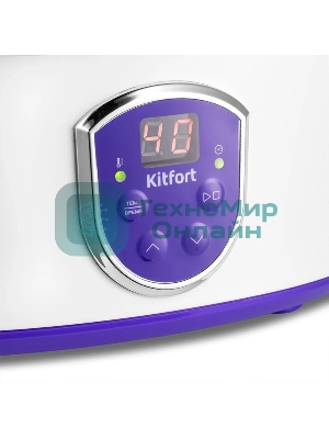 Йогуртница Kitfort КТ-2088-1 20Вт белый/фиолетовый