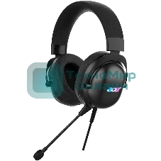 Гарнитура Acer AHW122 чёрный, проводная, USB, подсветка