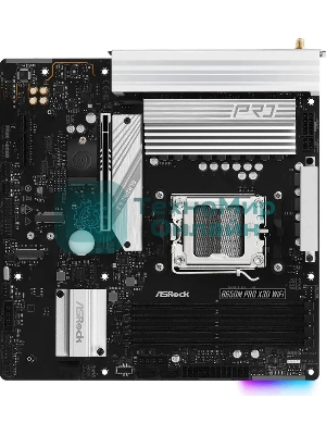 Материнская плата Asrock B650M PRO X3D WIFI Socket AM5 AMD B650 4xDDR5 mATX AC`97 8ch(7.1) 2.5Gg RAID+HDMI+DP