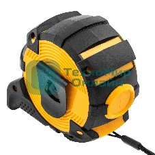 Рулетка Denzel 10м х 32мм, автоматич. фиксац., нейлон. покрытие, магнит. зацеп, двухстор. разметка