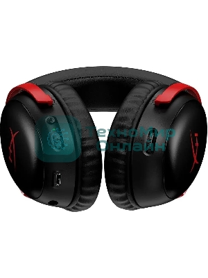 Гарнитура HyperX Cloud III чёрный-красный, беспроводная, радиоканал