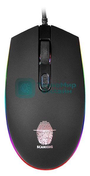 Мышь проводная Qumo Pretender M53 черный, 3200 dpi, USB, кнопки - 4