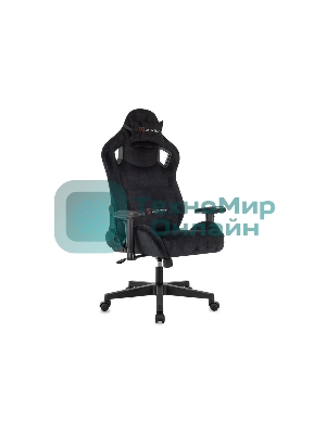 Кресло Zombie Ghost Fabric черный Light-20, ткань (велюр), подголовник