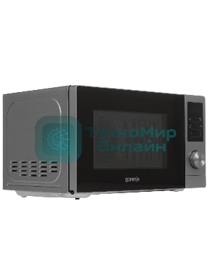Микроволновая печь Gorenje MO20A3T4 серый/черный, 20 л, 700 Вт, переключатели - поворотный механизм