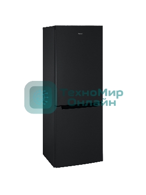 Холодильник Бирюса B6156 черный двухкамерный 210/100л морозилка снизу