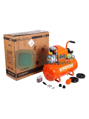Компрессор КРАТОН AC-280-40-D Dпрямой 220В 2000Вт 280л/мин ресивер40л 32кг