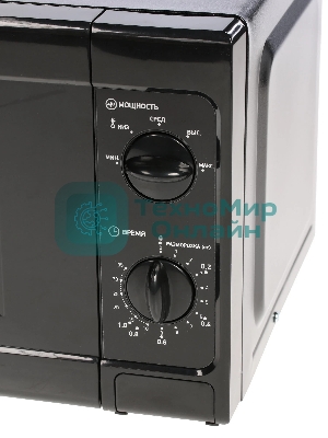 Микроволновая печь BBK 20MWS-709M/B черный, 20 л, 700 Вт, переключатели - поворотный механизм