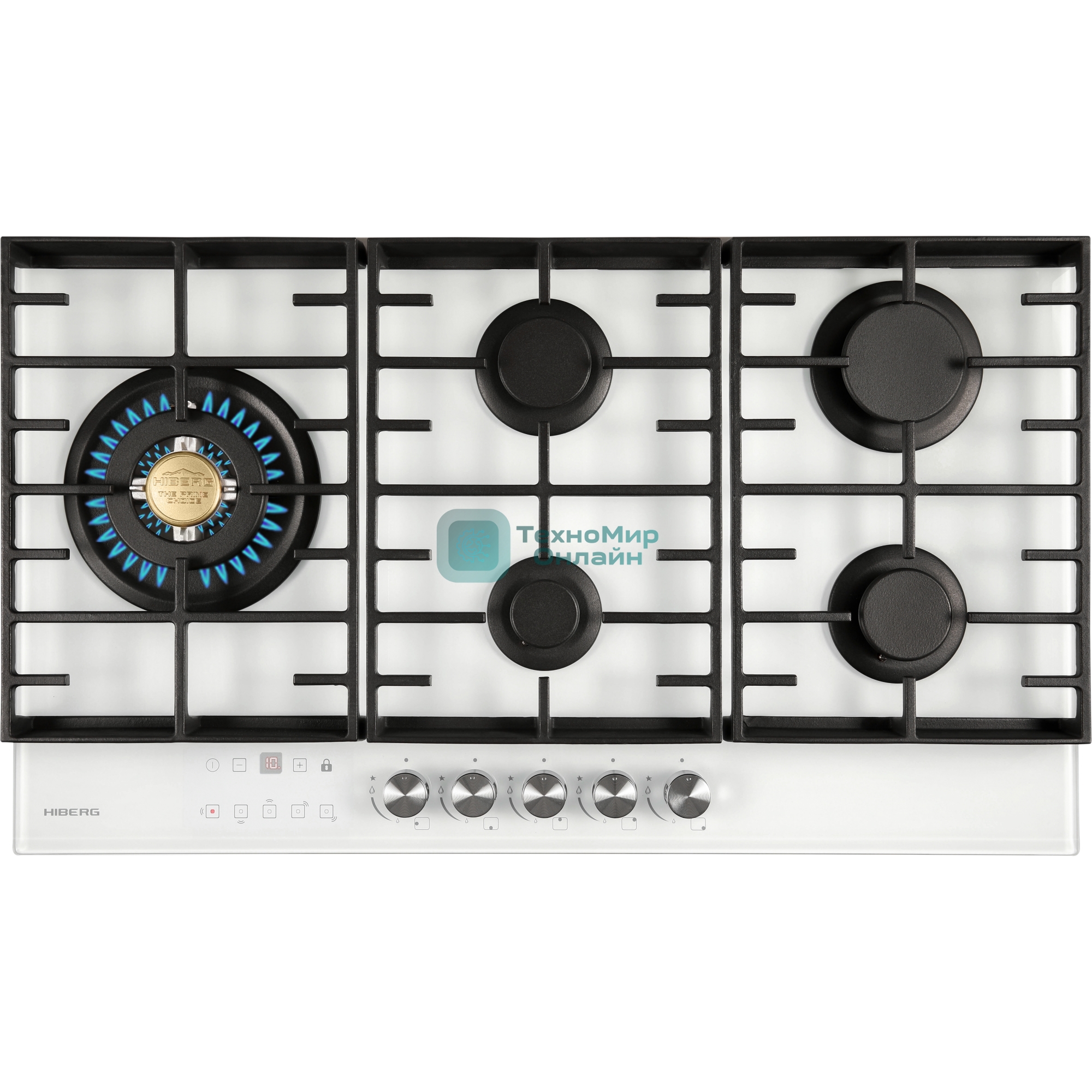 Газовая варочная панель HIBERG VM 9155 W, белый