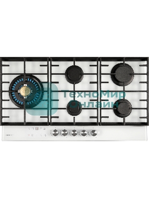 Газовая варочная панель HIBERG VM 9155 W, белый
