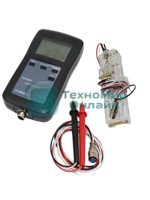 Измеритель внутреннего сопротивления аккумуляторов YR1035+ со щупами + держатель для емкостей