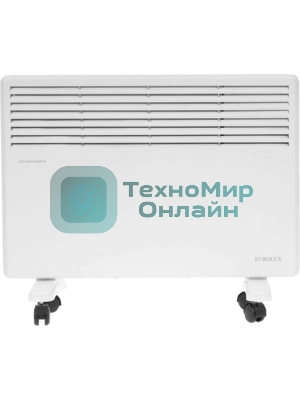 Конвектор электрический Eurolux ОК-EU-1500, белый, 1500 Вт, 15 м2, термостат