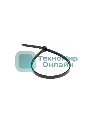 Хомут-стяжка кабельная нейлоновая Rexant 200 x2,5 мм, черная, упаковка 100 шт.