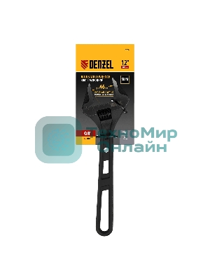 Ключ разводной Denzel 300 мм, CrV, кованый