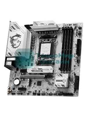 Материнская плата MSI B850M GAMING PLUS WIFI6E, AM5, AMD B850, 4xDDR5, 4xSATA, 2xM.2, 1xPCIe 4.0 x16, 2xPCIe x1, 1xDP, 1xHDMI, 1x2.5Gb LAN, Wi-Fi 6E, Bluetooth 5.3, 4xUSB-A 5Gbps, 3xUSB-A 10Gbps, 1xUSB-C 10Gbps, 3x3.5 мм, 7.1, mATX