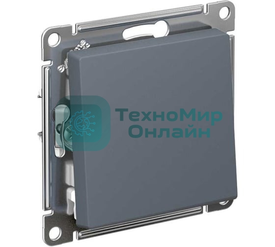 Кнопка нажимная сх.1, 10АХ, механизм SE AtlasDesign Грифель