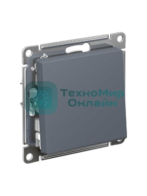 Кнопка нажимная сх.1, 10АХ, механизм SE AtlasDesign Грифель