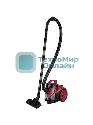 Пылесос Scarlett SC-VC80C11 красный/черный, 320/1500 Вт, уборка сухая, пылесборник контейнер 1.5 л