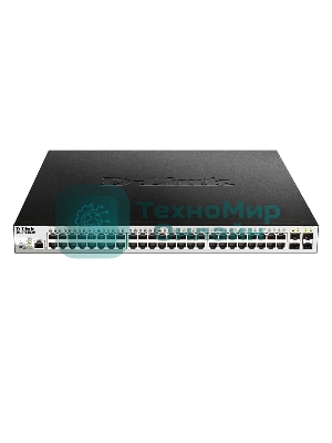 Коммутатор D-Link DGS-1210-52P/ME/B1A, 48×1 Гбит/с + 4×1 Гбит/с SFP, управляемый