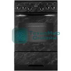 Плита электрическая Gefest ЭП Н Д 5560-03 0053 черный, конфорок 4 шт, духовка 55 л, 50 см x 85 см x 58.5 см