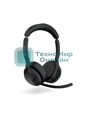 Гарнитура Jabra Evolve2 55 чёрный, беспроводная, Bluetooth, до 16 ч