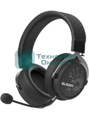 Гарнитура Bloody MR590 Sports чёрный, беспроводная + проводная, Bluetooth, до 35 ч