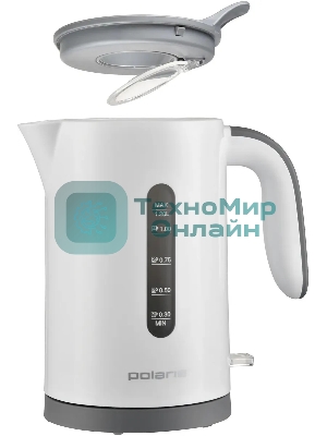 Чайник электрический Polaris PWK 1220C Water Way Pro 1.2 л, 2200 Вт, белый корпус: пластик (PWK 1220C)
