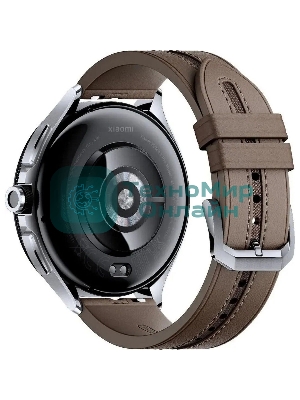 Смарт-часы Xiaomi Watch 2 Pro - 4G LTE Silver Case with Brown Leather Strap M2233W1 (BHR7210GL)