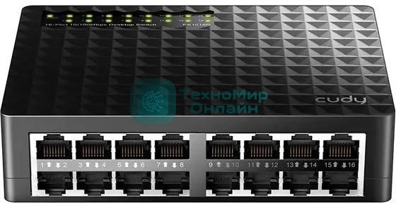 Коммутатор Cudy FS1016 (L2) 16x100 Мбит/с неуправляемый