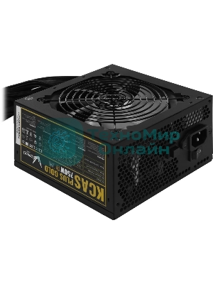 Блок питания Aerocool/Formula ATX 750W AC KCAS PLUS GOLD 750W RGb 80 PLUS gold (20+4pin) APFC 120мм fan color LED 8xSATA RTL