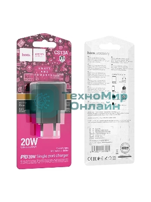 Сетевое зарядное устройство HOCO (6942007603805) CS13A 1USB 3.0A PD 20W