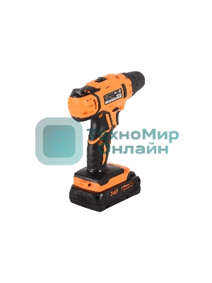 Дрель-шуруповерт Вихрь ДА-24Л-2к, 24 В, 2 Ач, 40 Нм, щеточный