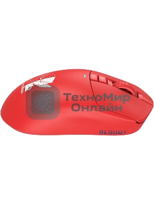 Мышь беспроводная/проводная A4Tech Bloody R72 Pro красный, 26000 dpi, радиоканал, USB/USB-C, кнопки - 7