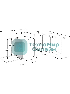 Встраиваемая посудомоечная машина Gorenje GV642D90, черный, 59.8 см, 14 компл., 45 дБ, класс A+++