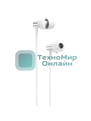 Проводные наушники Borofone BM35 Farsighted серебро, внутриканальные, Jack 3.5 мм