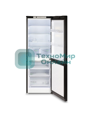 Холодильник Бирюса B6156 черный двухкамерный 210/100л морозилка снизу