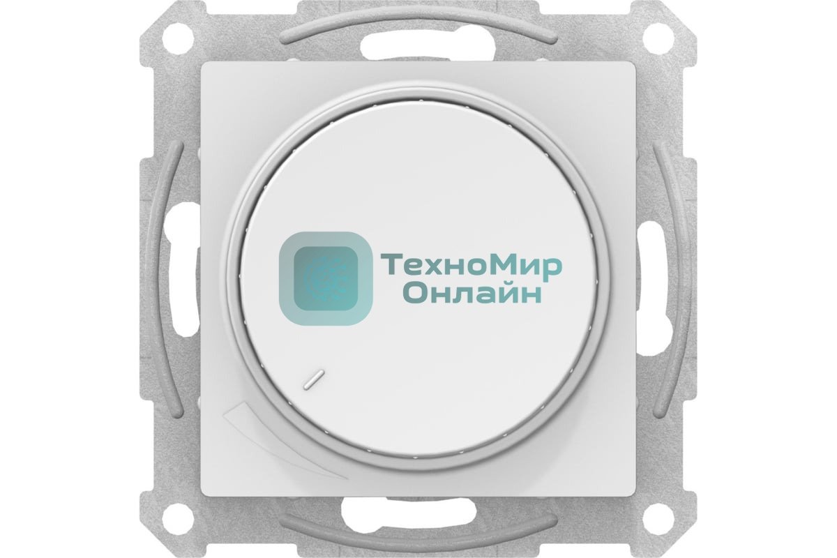 Светорегулятор AtlasDesign (диммер) повор-нажим. LED RC 400Вт мех. лотос SE ATN001323