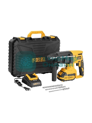 Перфоратор Denzel RHH-BL-20-28, SDS-plus, 20 В, 3 Дж, от аккумулятора