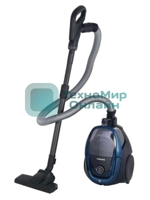 Пылесос Samsung SC18M3120VB синий, 380/1800 Вт, уборка сухая, пылесборник контейнер 2 л