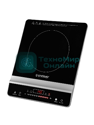 Плитка электрическая индукционного типа Endever Skyline IP-65, черный, мощность 1800 Вт, диаметр посуды 12-26 см, 10 режимов мощности, 5 шт/уп