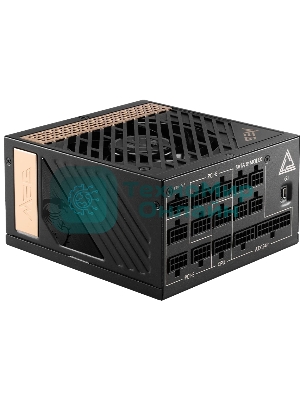 Блок питания MSI MEG Ai1300P (306-7ZP4A11-CE0), 1300Вт, 80 PLUS Platinum, 120мм, модульный, черный/золотой