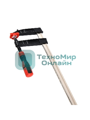 Струбцина F-образная усиленная Deli DL111230Z 300x120 мм, макс. усилие зажима 3500N, резьба 16мм