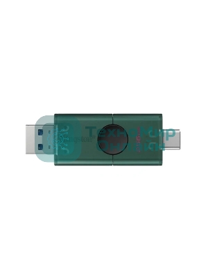 Флешка USB Kingston DataTraveler Duo (DTDEG2/256Gb), 256Gb, USB3.2/Type-C, R/W 150/60, зеленая