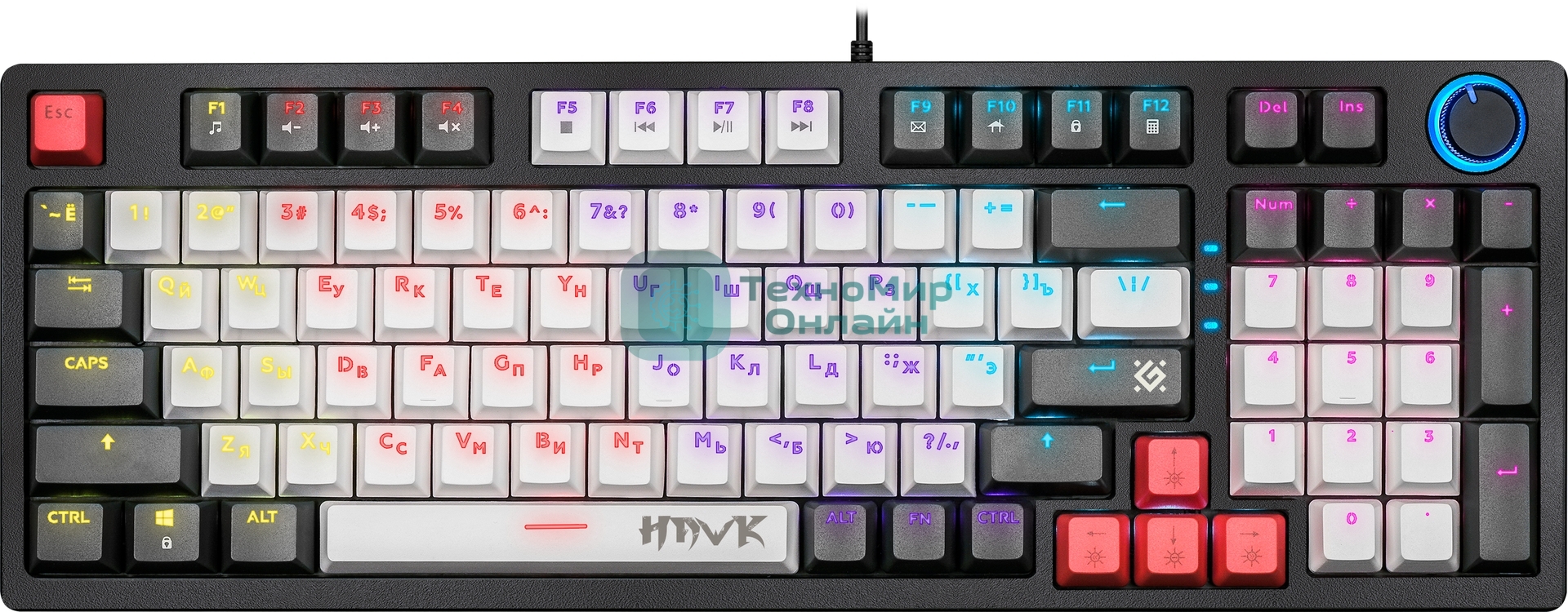 Клавиатура Defender Hawk GK-418 проводная, USB Type-A, чёрный