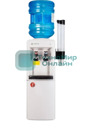 Кулер для воды Aqua Work 0.8-LDR, верхняя загрузка, нагрев 96 °С, охлаждение 12 °С, белый/черный